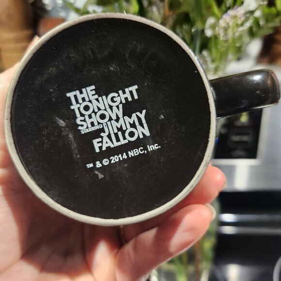 The Tonight Show Starring Jimmy Fallon Black Ceramic Coffee Mug - Picture 3 of 6